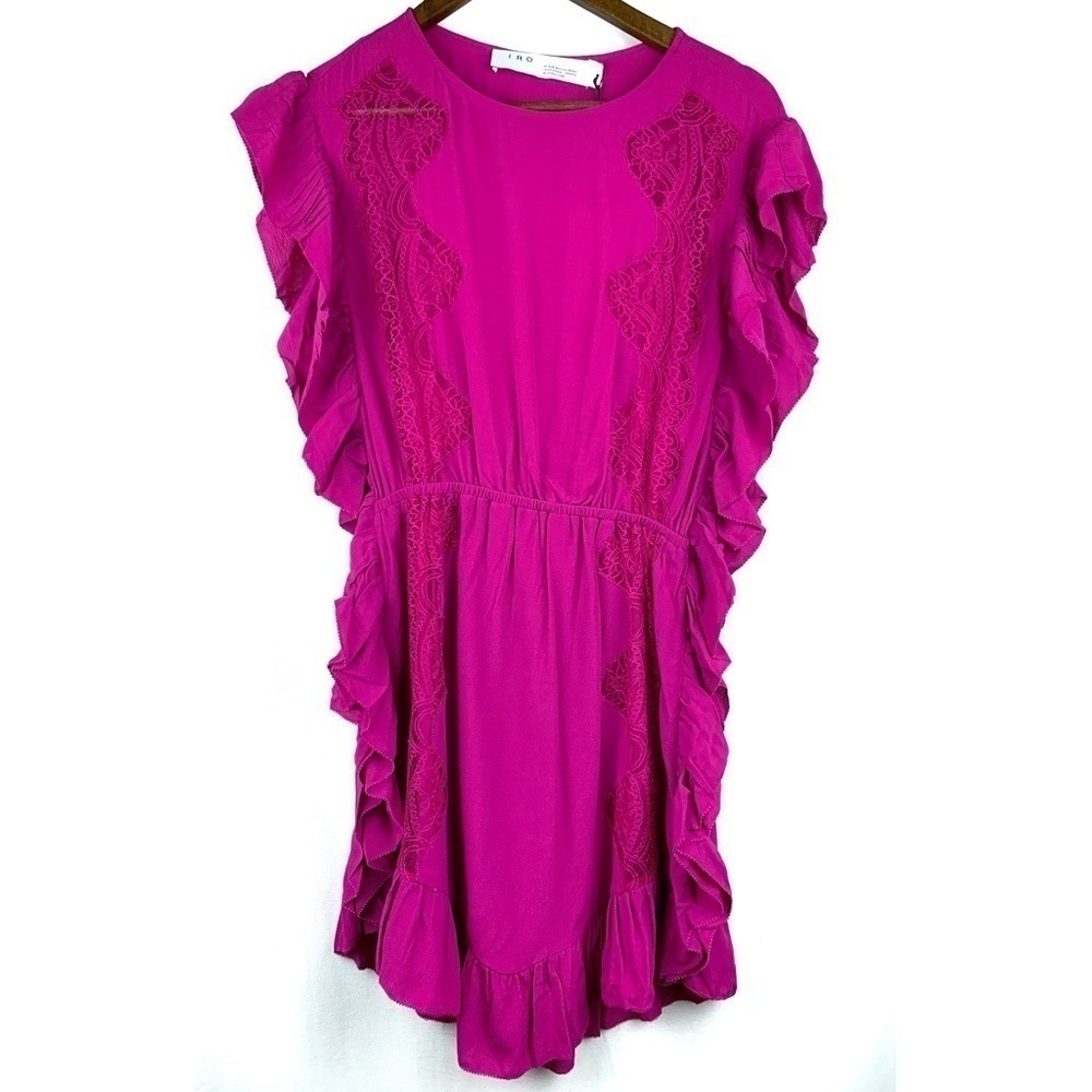 IRO lace and ruffle Zestful mini dress - Picture 3 of 6
